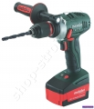 Аккумуляторная дрель шуруповерт Metabo BS 18 LTX Impuls (2*4,0Ач 110Нм)