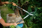 Ножницы Fiskars для живой изгороди телескопические