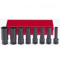 Головки ударные Sumake SIS-4401 1/2" (10шт.) CR-VA удл.