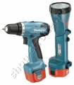 Аккум. дрель - шуруповерт Makita 6271 DWALE (12В, 2x2.0Ач) с фонарем