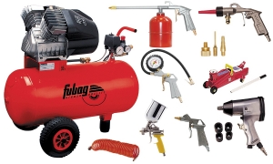 Компрессор FUBAG масляный коасиальный AUTO MASTER KIT (+ 11 предметов)