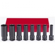 Головки ударные Sumake SIS-4401 1/2" (10шт.) CR-VA удл.