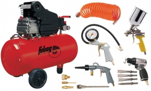 Компрессор FUBAG масляный коасиальный HOBBY MASTER KIT (+ 7 предметов)