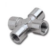 Переходник GAV 1254/2 -250/2 крест FFFF 1/4"