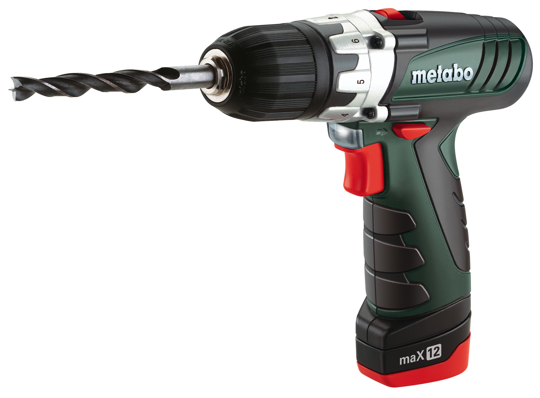 Увеличенная фотография Аккум. дрель - шуруповерт Metabo PowerMaxx 12 Basic + набор бит 6000915001
