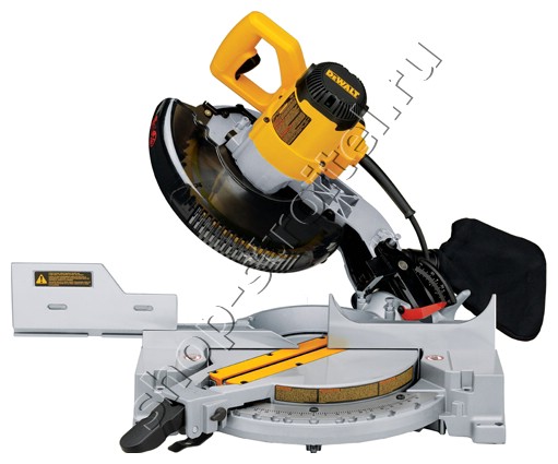 Увеличенная фотография Эл. пила торцов. DeWalt DW 713 (1600Вт, диск 250мм, 5000об/мин)