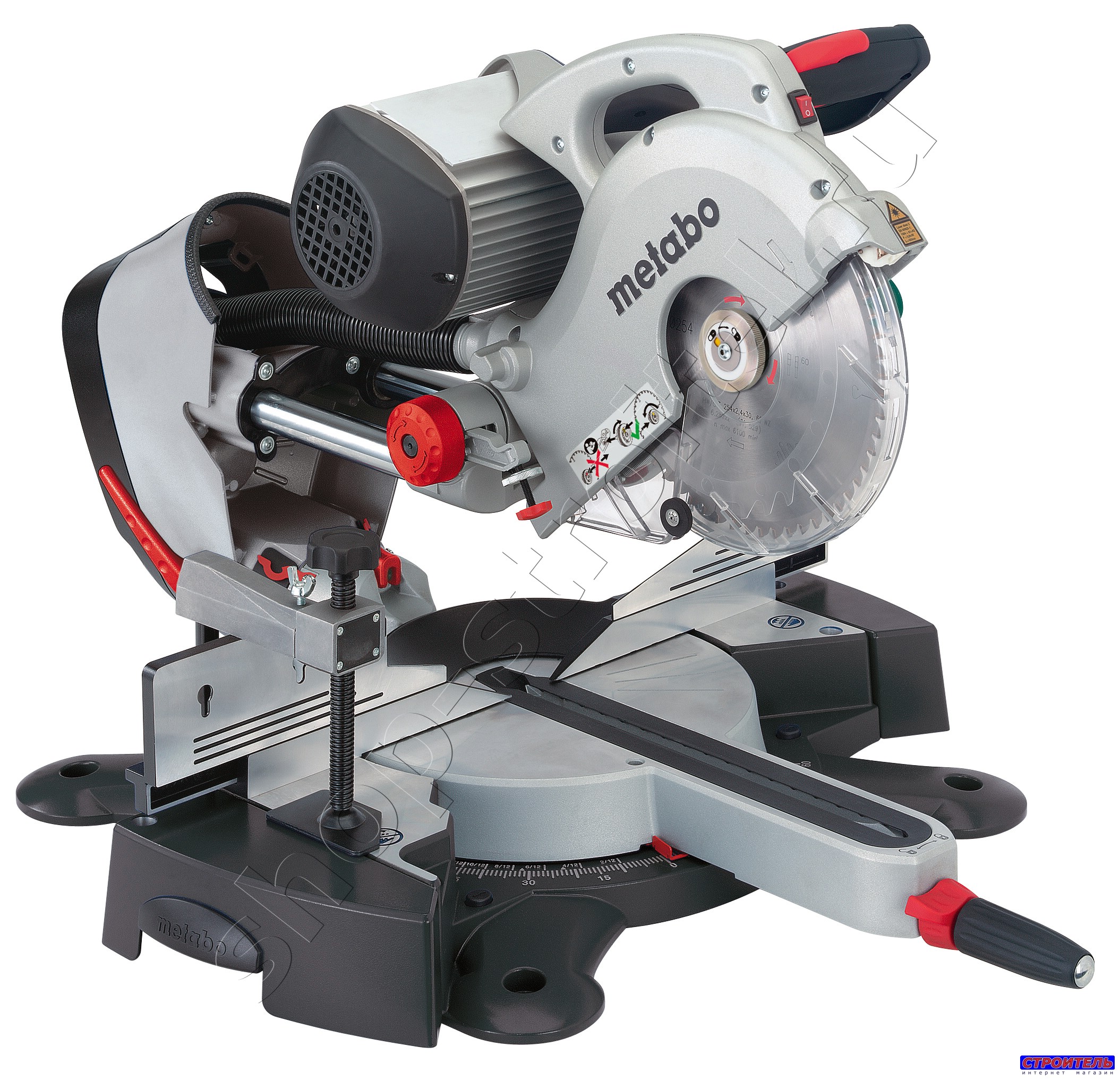 Увеличенная фотография Эл. пила торцов. Metabo KGS 254 I Plus (1800Вт)