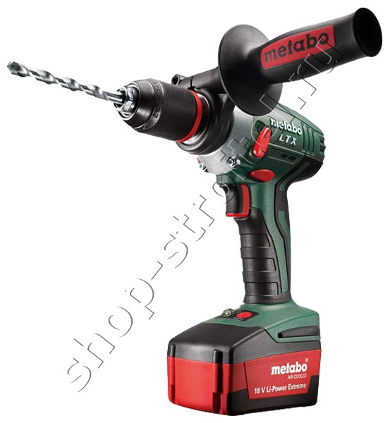 Увеличенная фотография Аккумуляторная дрель шуруповер Metabo BS 18 LTX BL Quick (2*4,0Ач,90Нм) 602197500
