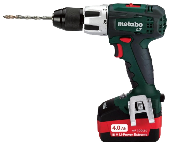 Увеличенная фотография Аккумуляторная ударная дрель шуруповерт Metabo SB 18 LT Compact (2*1,5Ач 60Нм) 602103550